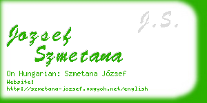 jozsef szmetana business card